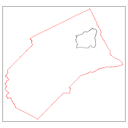 Map showing the location of Black Rascal Creek in Merced County